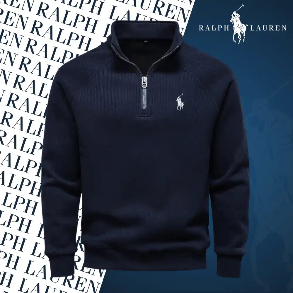 Ralph Lauren Thermal Cotton Zip-Up Sweater