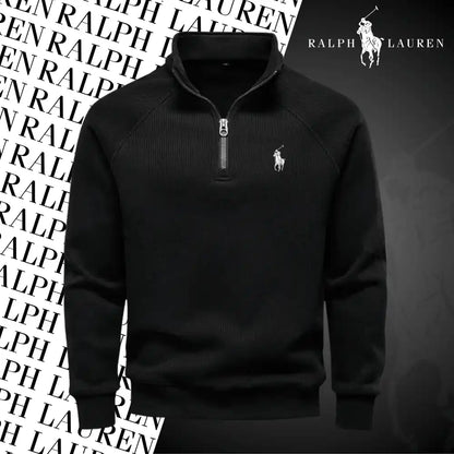 Ralph Lauren Thermal Cotton Zip-Up Sweater