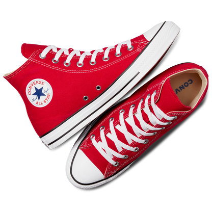 Converse All Star High Top - Men's - Bright Red/White