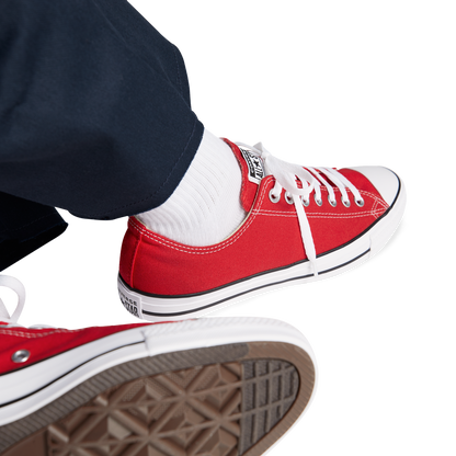 Converse All Star Low Top - Men's - White/Bright Red