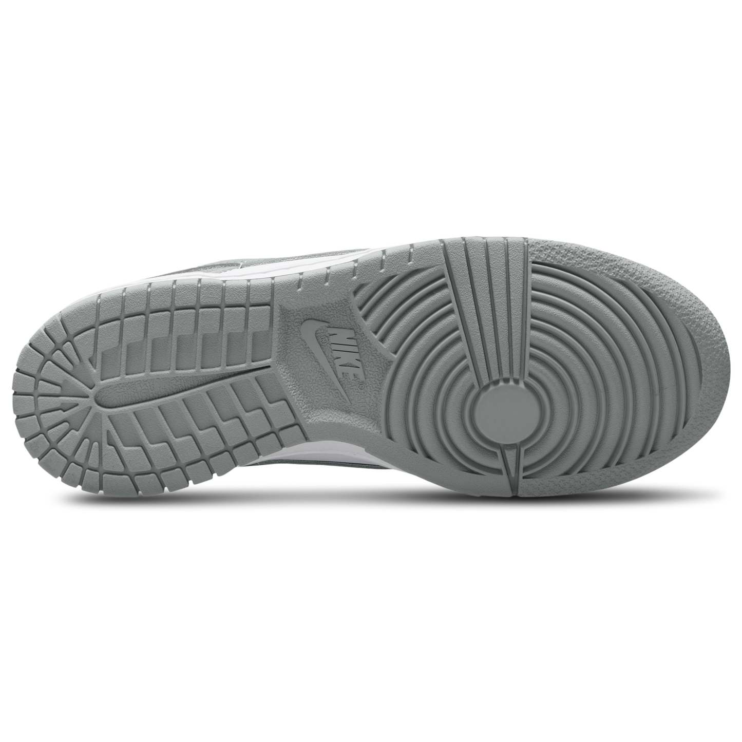 Nike Dunk Low - Boys' Grade School - White/White/Light Smoke Grey