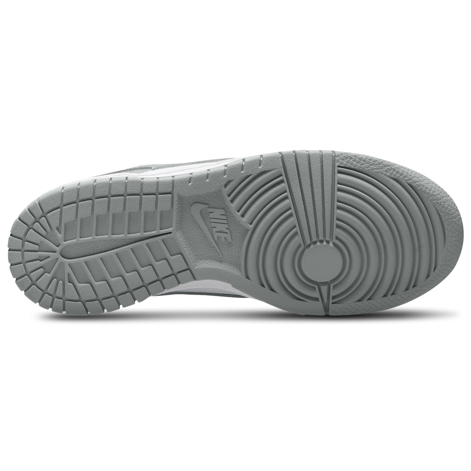 Nike Dunk Low - Boys' Grade School - White/White/Light Smoke Grey