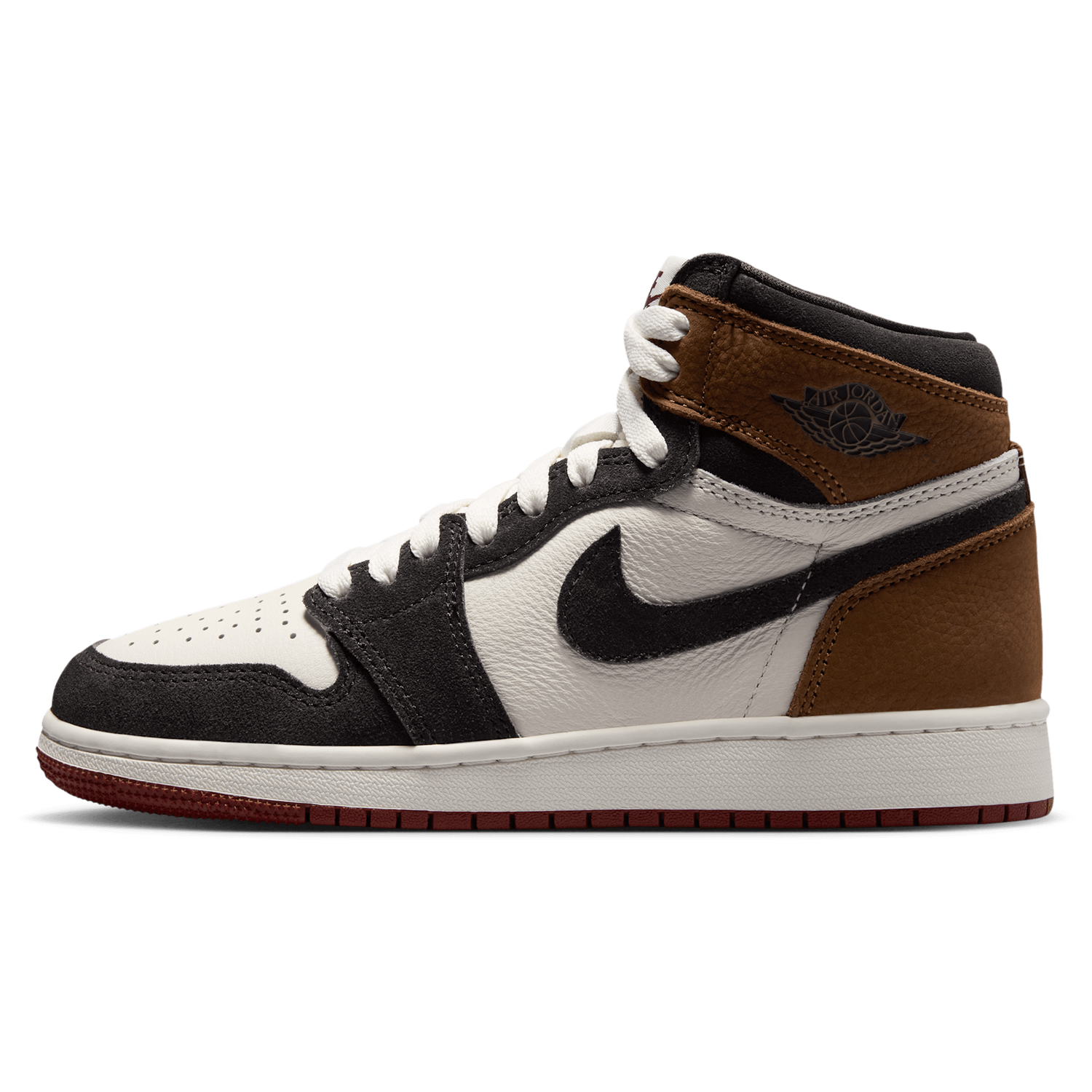 Jordan Retro 1 High OG - Boys' Grade School - Shadow Brown/Black