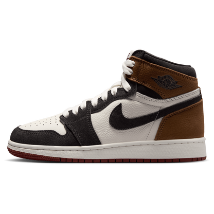 Jordan Retro 1 High OG - Boys' Grade School - Shadow Brown/Black