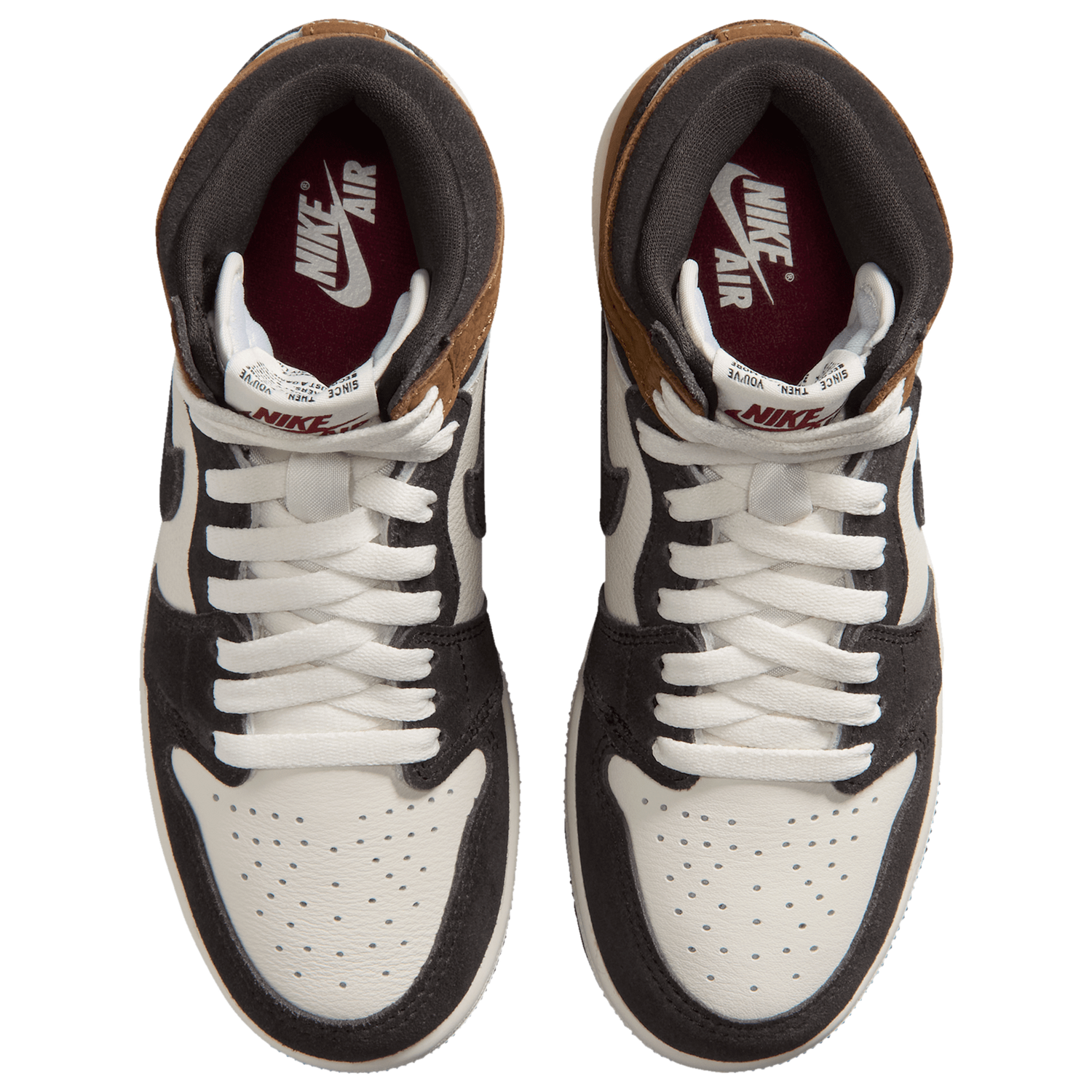 Jordan Retro 1 High OG - Boys' Grade School - Shadow Brown/Black