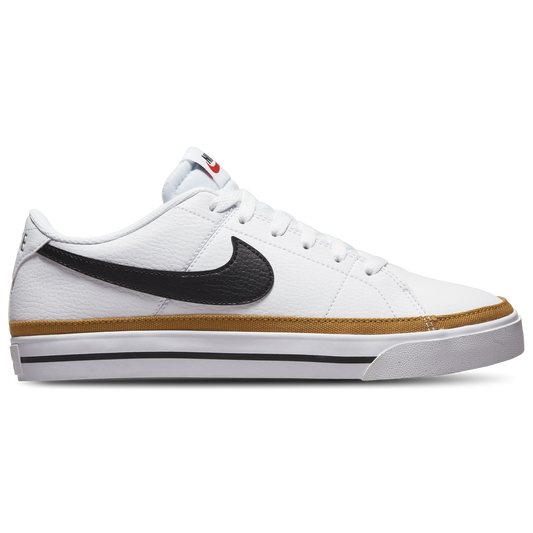 Nike Court Legacy Low - Women's - White/Black/Desert Orchre