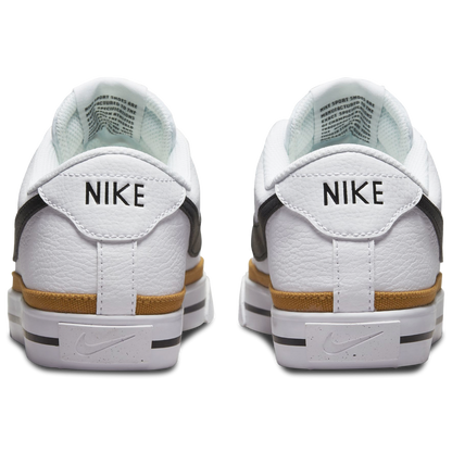 Nike Court Legacy Low - Women's - White/Black/Desert Orchre