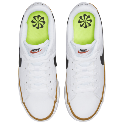 Nike Court Legacy Low - Women's - White/Black/Desert Orchre
