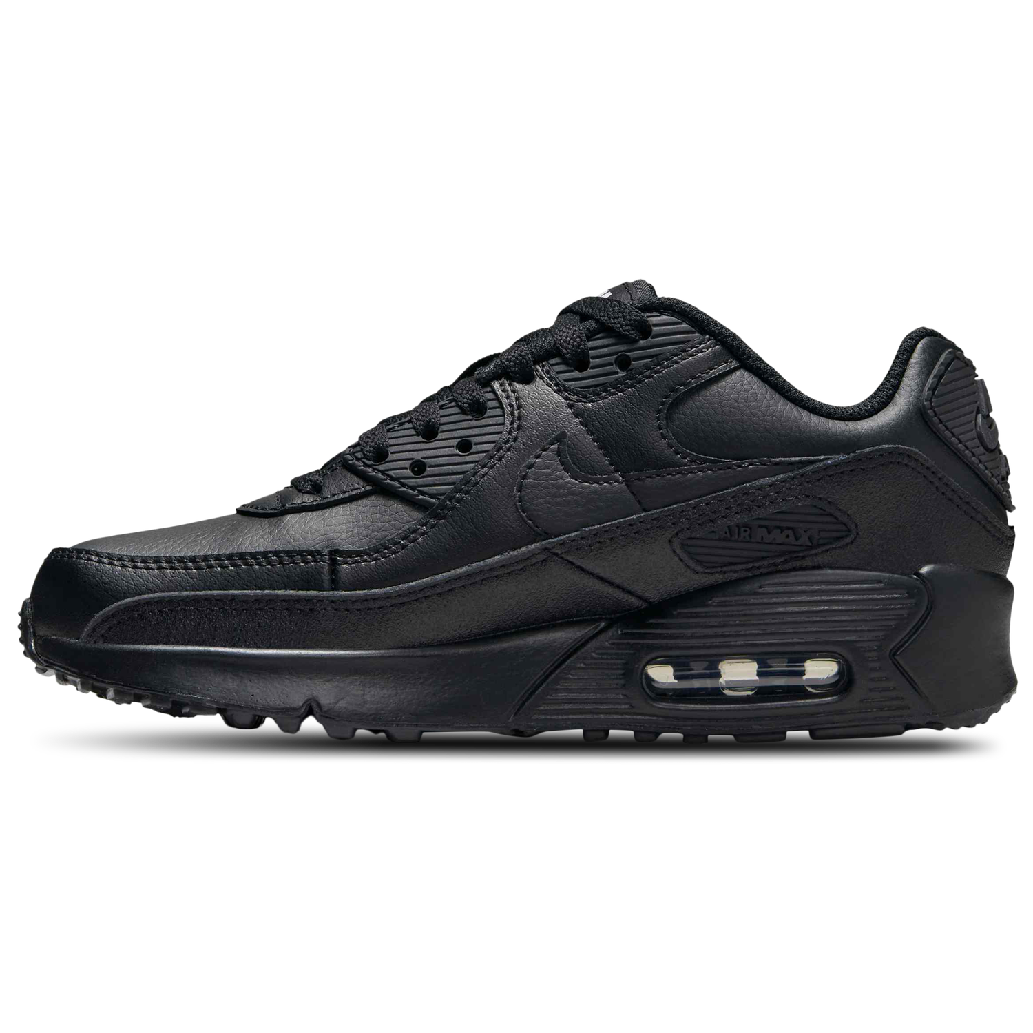 Nike Air Max 90  - Boys' Grade School - Black/Black/White