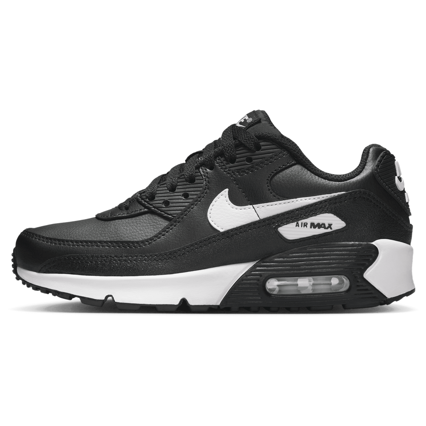 Nike Air Max 90  - Boys' Grade School - White/Black/Black