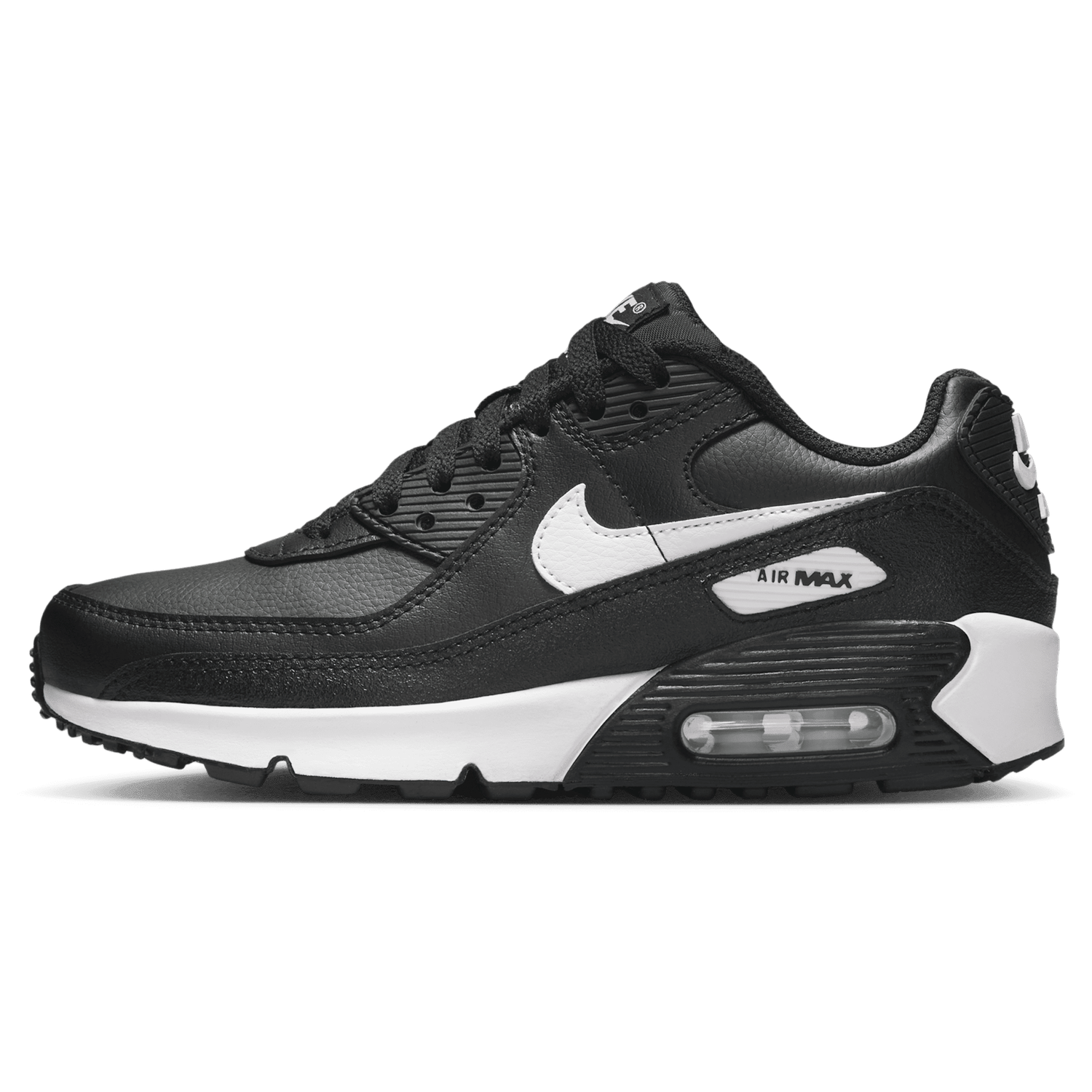 Nike Air Max 90  - Boys' Grade School - White/Black/Black