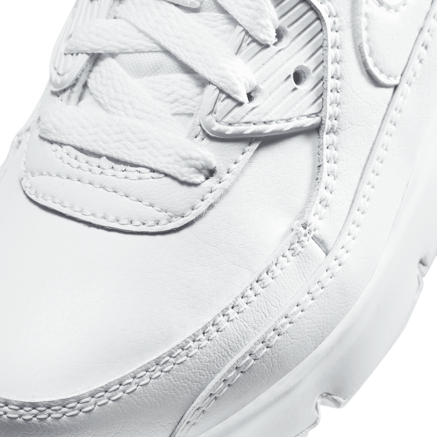 Nike Air Max 90 - Boys' Preschool - White/White/Metallic Silver