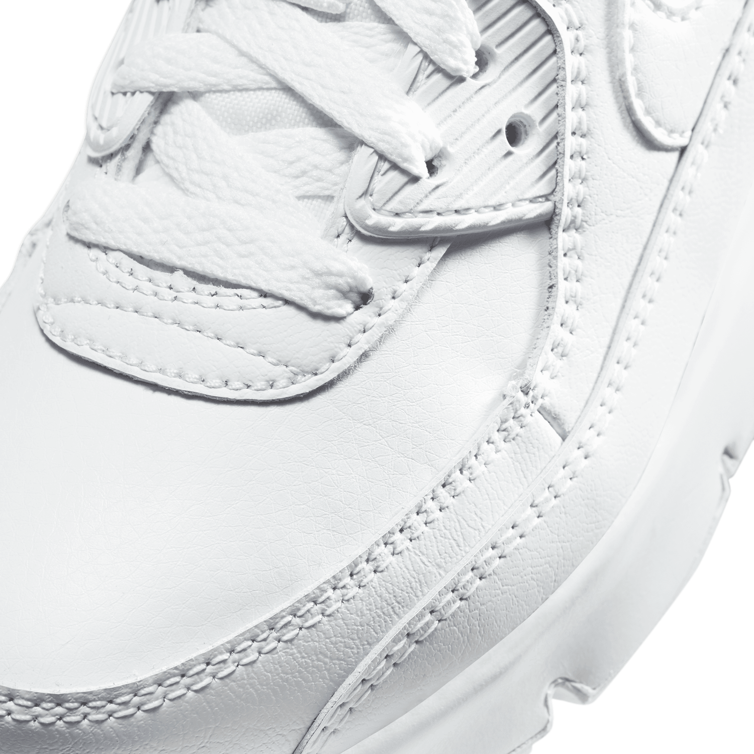 Nike Air Max 90 - Boys' Preschool - White/White/Metallic Silver