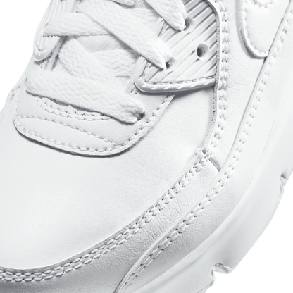 Nike Air Max 90 - Boys' Preschool - White/White/Metallic Silver