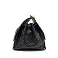 CHANEL 25 MEDIUM CAVIAR BLACK GHW (MICROCHIP)