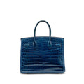 HERMES BIRKIN 30 SHINY CROCODILE NILOTICUS COLVERT SHW