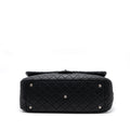 CHANEL XXL CLASSIC TRAVEL FLAP CALFSKIN BLACK RUTHENIUM HARDWARE
