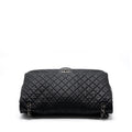 CHANEL XXL CLASSIC TRAVEL FLAP CALFSKIN BLACK RUTHENIUM HARDWARE