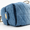 CHANEL MINI 25 BAG DENIM BLUE GHW (MICROCHIP)