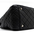 CHANEL XXL CLASSIC TRAVEL FLAP CALFSKIN BLACK RUTHENIUM HARDWARE