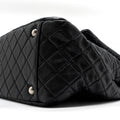CHANEL XXL CLASSIC TRAVEL FLAP CALFSKIN BLACK RUTHENIUM HARDWARE