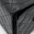 CHANEL 25 MEDIUM CAVIAR BLACK GHW (MICROCHIP)