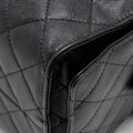 CHANEL 25 MEDIUM CAVIAR BLACK GHW (MICROCHIP)