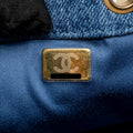 CHANEL MINI 25 BAG DENIM BLUE GHW (MICROCHIP)
