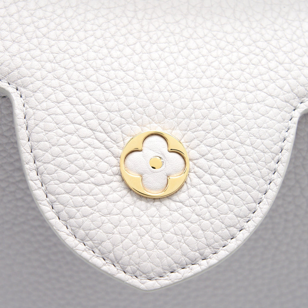 LOUIS VUITTON CAPUCINES BB BRUME GREY GOLD HARWARE WITH ABALONE-SHELL
