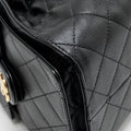 CHANEL SMALL 25 BAG CAVIAR BLACK GHW (MICROCHIP)