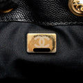 CHANEL SMALL 25 BAG CAVIAR BLACK GHW (MICROCHIP)