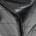 CHANEL 25 SMALL HANDBAG GRAINED CALFSKIN BLACK GHW (MICROCHIP)