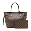 LOUIS VUITTON NEVERFULL MM DAMIER EBENE CHERRY GHW