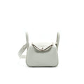Hermes Mini Lindy 80 Gris Pale SHW