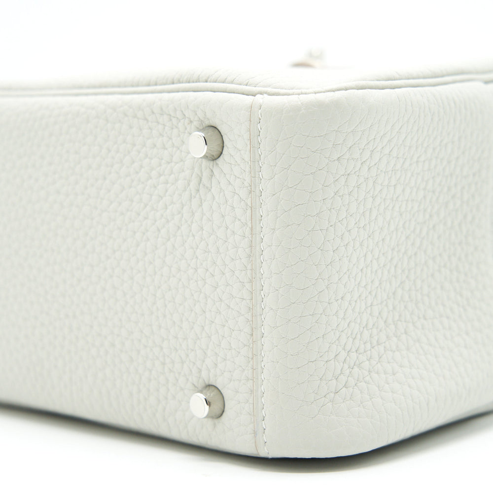 Hermes Mini Lindy 80 Gris Pale SHW