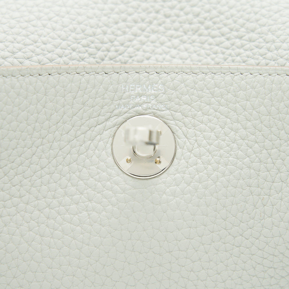 Hermes Mini Lindy 80 Gris Pale SHW
