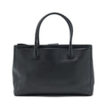 CHANEL CERF TOTE BAG GRAINED CALFSKIN BLACK GHW