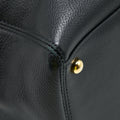 CHANEL CERF TOTE BAG GRAINED CALFSKIN BLACK GHW