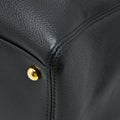 CHANEL CERF TOTE BAG GRAINED CALFSKIN BLACK GHW