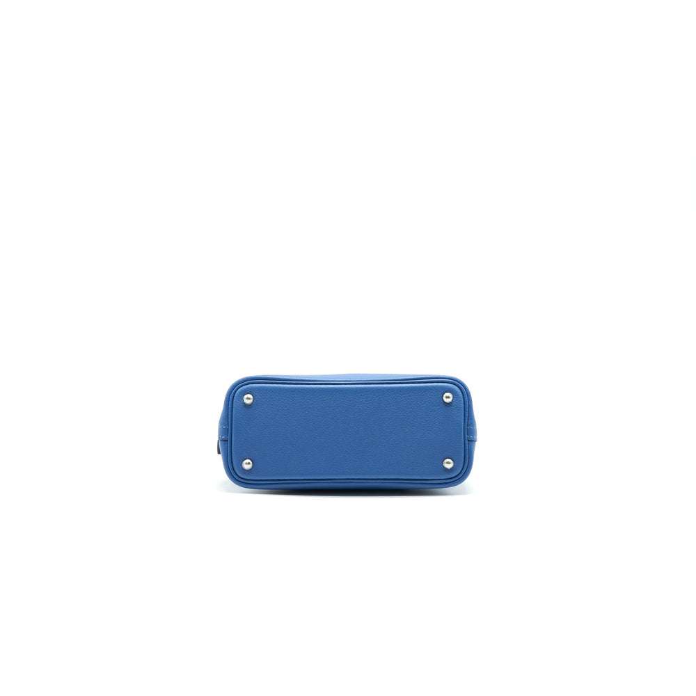 Hermes Mini Bolide Evercolour Blue with SHW