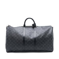 LOUIS VUITTON KEEPALL 55 WITH SHOULDER STRAP MONOGRAM ECLIPSE CANVAS SHW