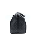 LOUIS VUITTON KEEPALL 55 WITH SHOULDER STRAP MONOGRAM ECLIPSE CANVAS SHW