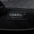 CHANEL XXL CLASSIC TRAVEL FLAP CALFSKIN BLACK RUTHENIUM HARDWARE