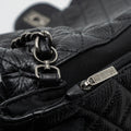 CHANEL XXL CLASSIC TRAVEL FLAP CALFSKIN BLACK RUTHENIUM HARDWARE