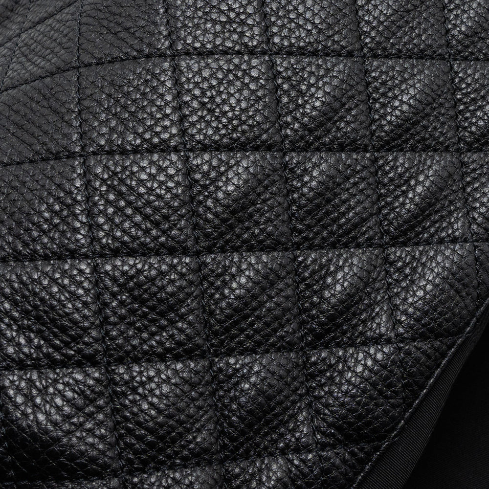 CHANEL XXL CLASSIC TRAVEL FLAP CALFSKIN BLACK RUTHENIUM HARDWARE