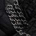 CHANEL XXL CLASSIC TRAVEL FLAP CALFSKIN BLACK RUTHENIUM HARDWARE