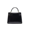 Hermes Kelly 28 Box Leather Black GHW