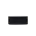 Hermes Kelly 28 Box Leather Black GHW