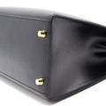 Hermes Kelly 28 Box Leather Black GHW
