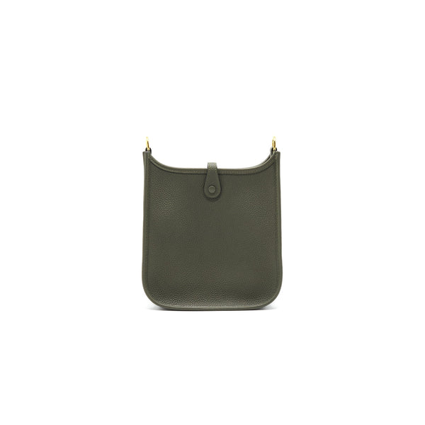 Hermes Mini Evelyne Vert Olive GHW
